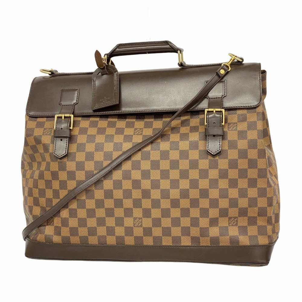 Louis Vuitton Ebene End Damier Brown West Bag Boston PM